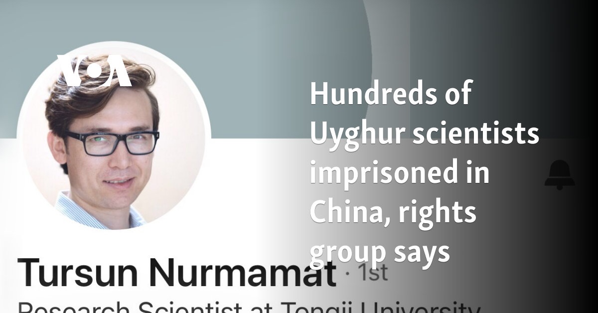 Hundreds of Uighur scientists jailed in China, rights group says